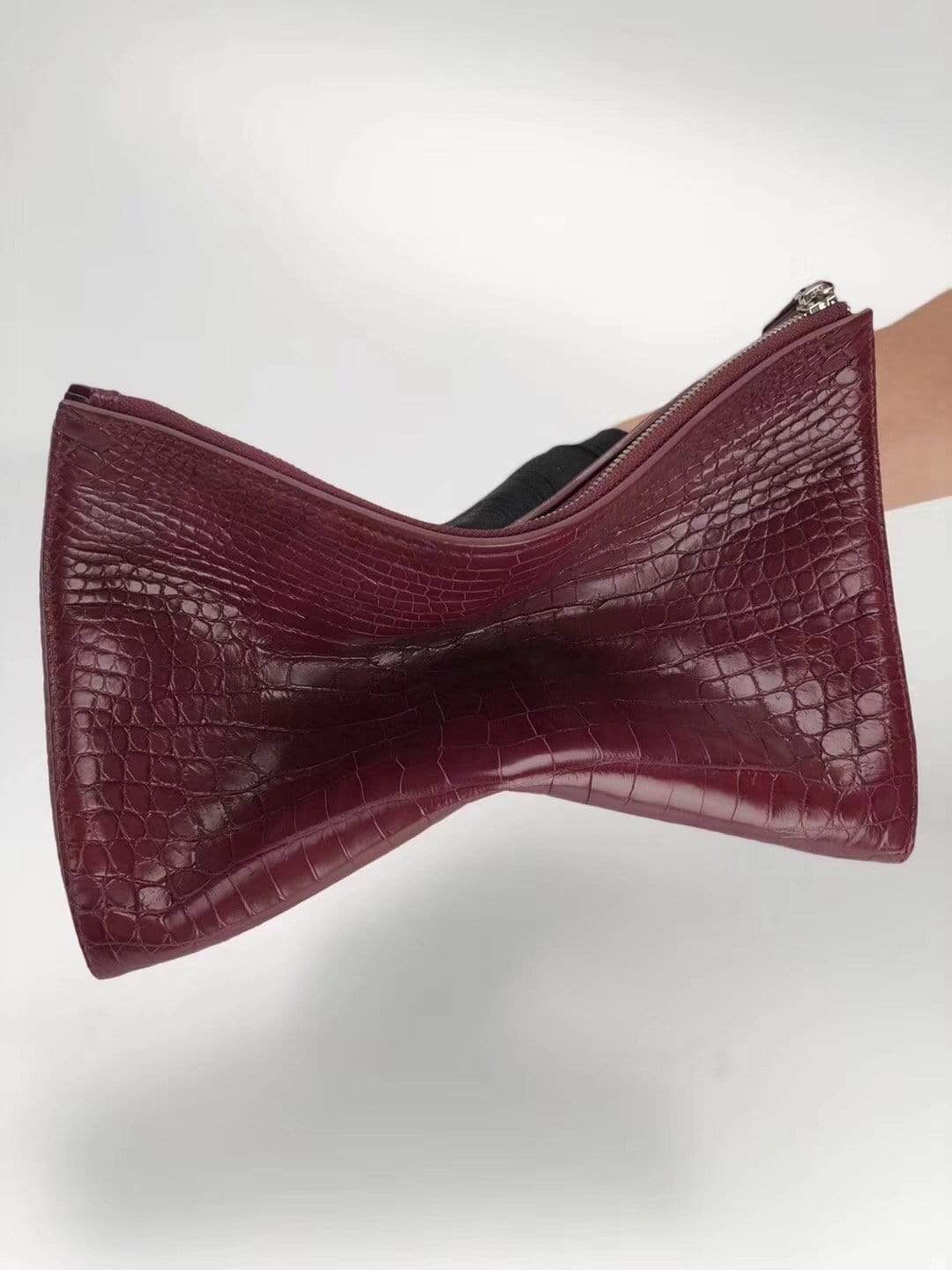 Crocodile Belly Leather Large Ipad Case,Clutch Bag