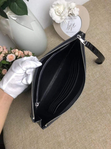 Crocodile Belly Leather Large Ipad Case,Clutch Bag