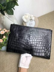 Crocodile Belly Leather Large Ipad Case,Clutch Bag