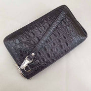 Crocodile Bone Leather Clutch Bag