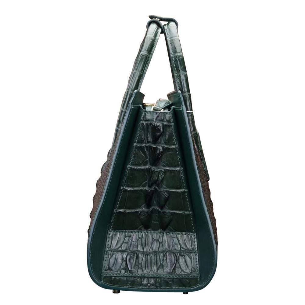 Crocodile Leather Satchel Shoulder Bag For Women | Rossieviren