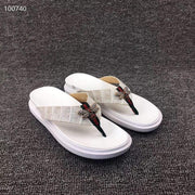 Crocodile Shoes Crocodile Leather Slippers With Bee