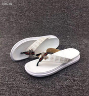 Crocodile Shoes Crocodile Leather Slippers With Bee