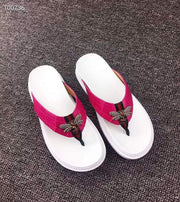 Crocodile Shoes Crocodile Leather Slippers With Bee