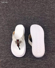 Crocodile Shoes Crocodile Leather Slippers With Bee