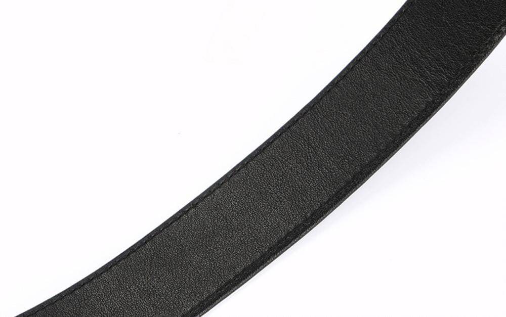 Crocodile Skin Belly Leather Belt 4215