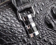 Crocodile Skin Leather Business Tote Briefcase Bag