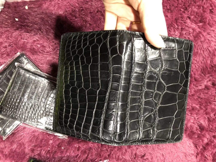 Genuine Crocodile Belly Leather Passport Holder
