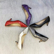 Crocodile Shoes Genuine Crocodile Belly Leather Shoes Womens Low Heel Shoes