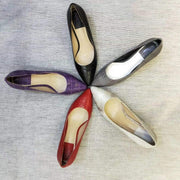 Crocodile Shoes Genuine Crocodile Belly Leather Shoes Womens Low Heel Shoes