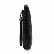 Genuine Crocodile Belly Leather Zipper Clutch Bag For Men