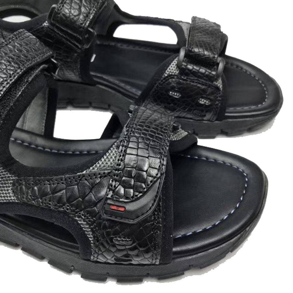 Crocodile Shoes Genuine Crocodile Bone Leather Sports Sandals Summer