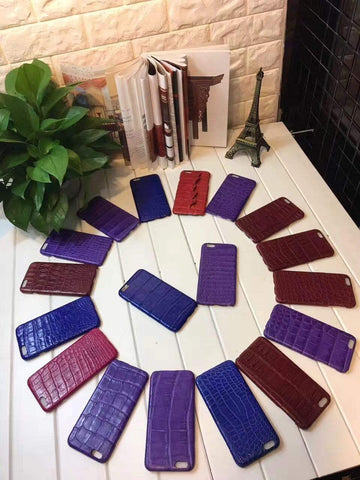 Genuine Crocodile Exotic Leather Iphone Case