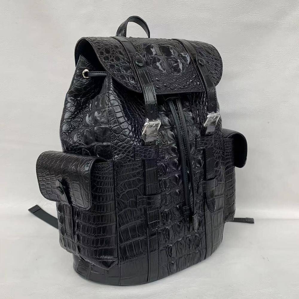 Genuine Crocodile Leather Backpack Small