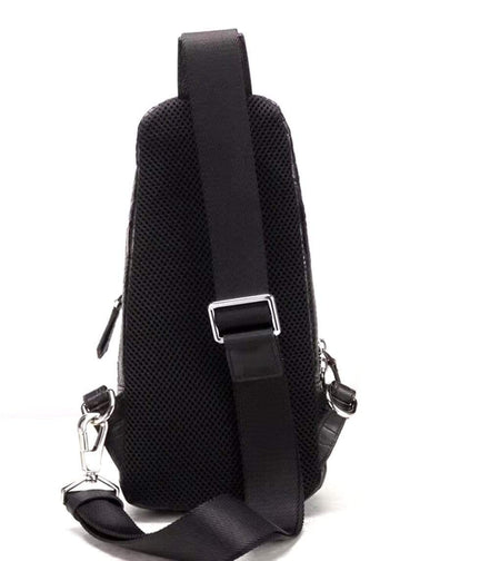Genuine Crocodile Leather Chest Bag,Men Crossbody Sling Backpack Outdoor Shoulder Travel One Shoulder Daypack