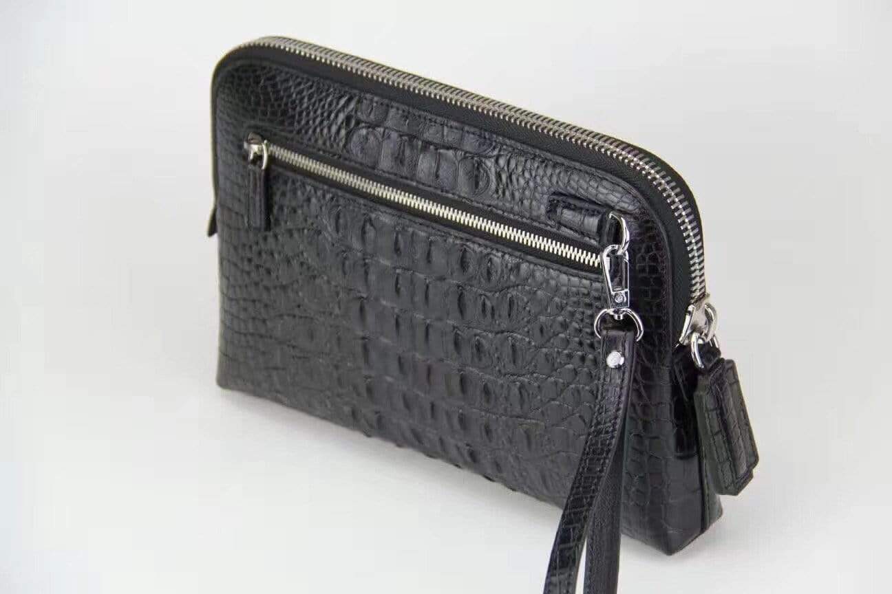 Genuine Crocodile Leather Clutch Bag For Men