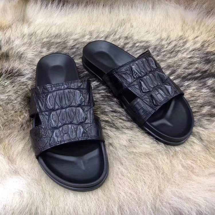 Crocodile Shoes Genuine Crocodile Leather Slipper