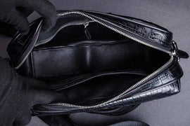 Genuine Crocodile Skin Leather Cross Body Shoulder Bag