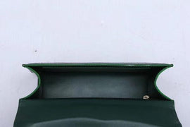 Genuine Crocodile Leather Top Handle Cross Body Bag Green