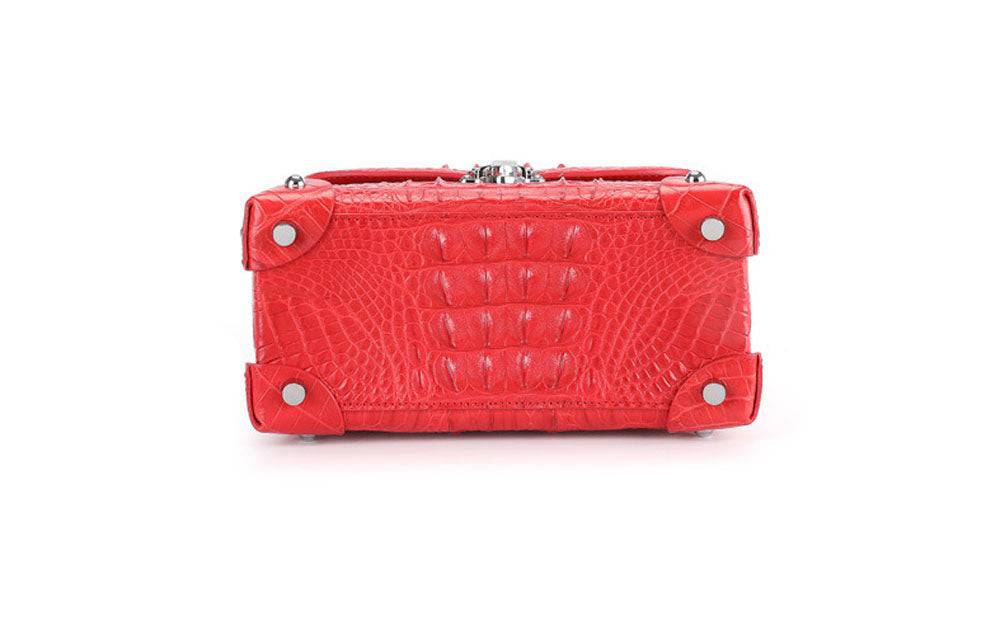 Ladies Top-handle Bag Genuine Crocodile Leather Cross body Messenger Bags
