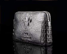 Men's Crocodile Cluthes Handbag Bag Coin Purse,Crocodile Bone Leather Clutches