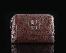 Men's Crocodile Cluthes Handbag Bag Coin Purse,Crocodile Bone Leather Clutches
