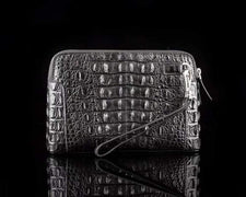 Men's Crocodile Cluthes Handbag Bag Coin Purse,Crocodile Bone Leather Clutches