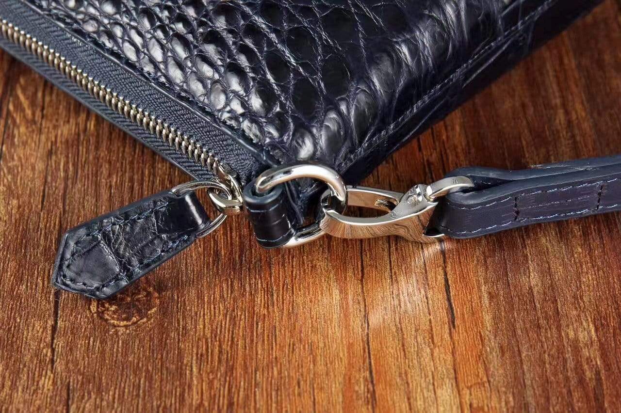 Men's Genuine Crocodile Leather Clutch Bag