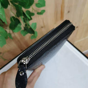 Men'sPearl Stingray Leather Zip Wallet , Oversize Large Capacity Mens Bi-Fold Wallets