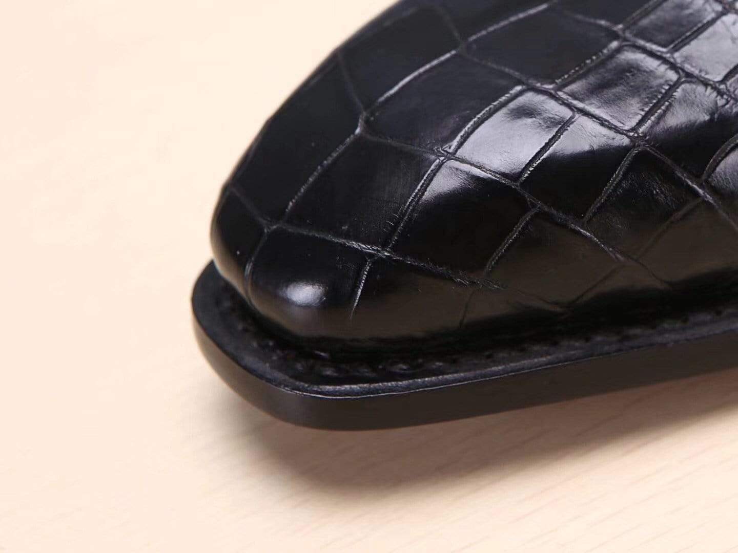 Preorder Crocodile Shoes Mens Shoes Crocodile Leather Monk Double Strap Dress Shoes,Goodyear Sole