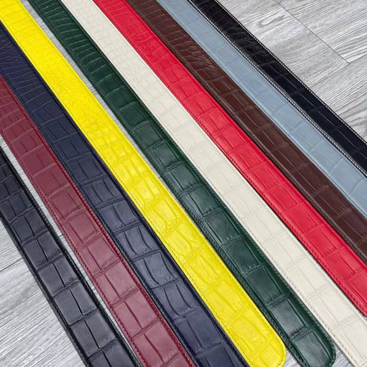 Preorder Matt Nile Crocodile Skin Leather Belt