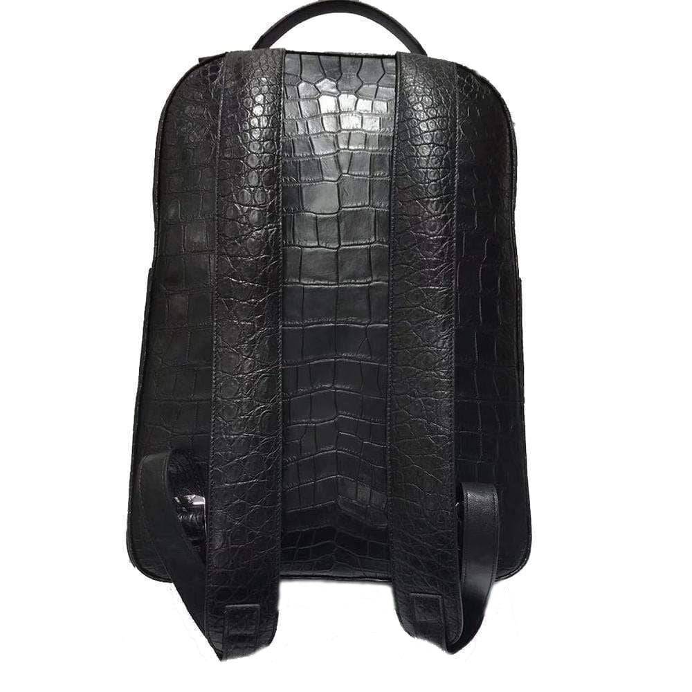 Preorder Genuine Crocodile Leather Extra Large Business Travel Backpack Knapsacks Bags