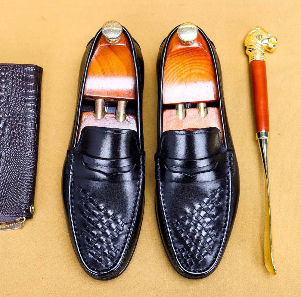 Preorder Men's Driving Leather Shoes, Men Casual Loafer Shoes