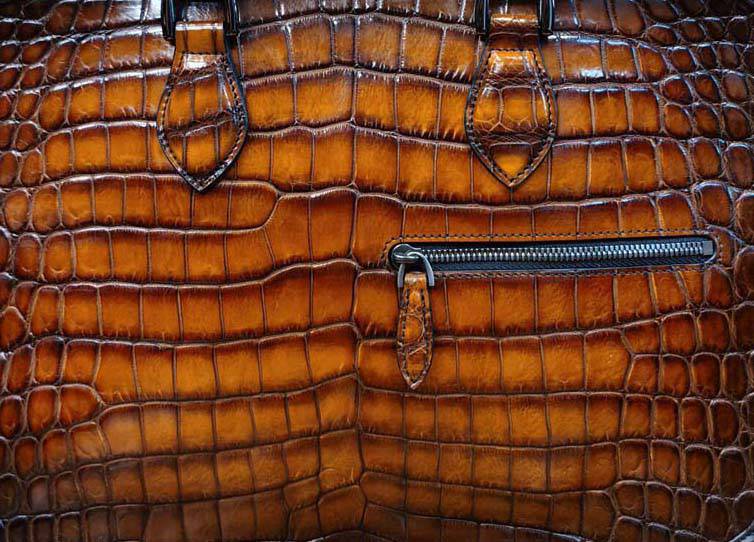 Preorder Mens Genuine Crocodile Skin Leather Briefcase Bag