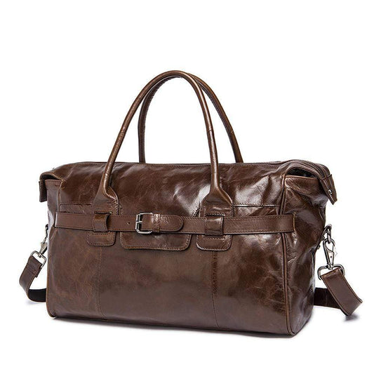Rossie Viren Leather Duffle Travel Bag