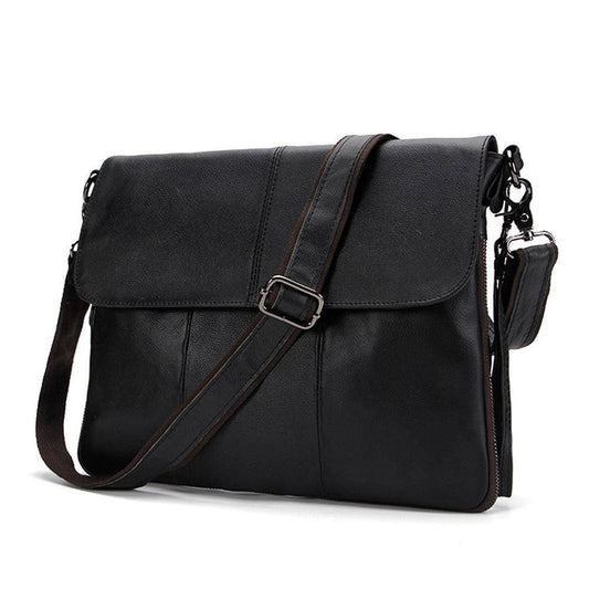 Rossie Viren Men's Medium Vintage Leather Messenger Bag