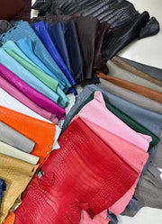 Preorder Nubuck Crocodile Leather Slippers For Ladies