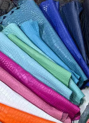 Preorder Nubuck Crocodile Leather Slippers For Ladies