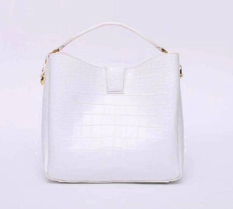 Crocodile Leather Medium Hobo Tote Purse For Women