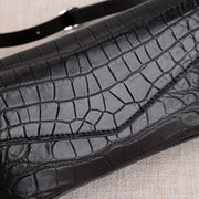 Women's Crocodile Belly Leather Tiny Pouch Shoulder Messenger Bag | Rossieviren