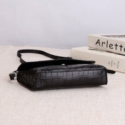 Women's Crocodile Belly Leather Tiny Pouch Shoulder Messenger Bag | Rossieviren