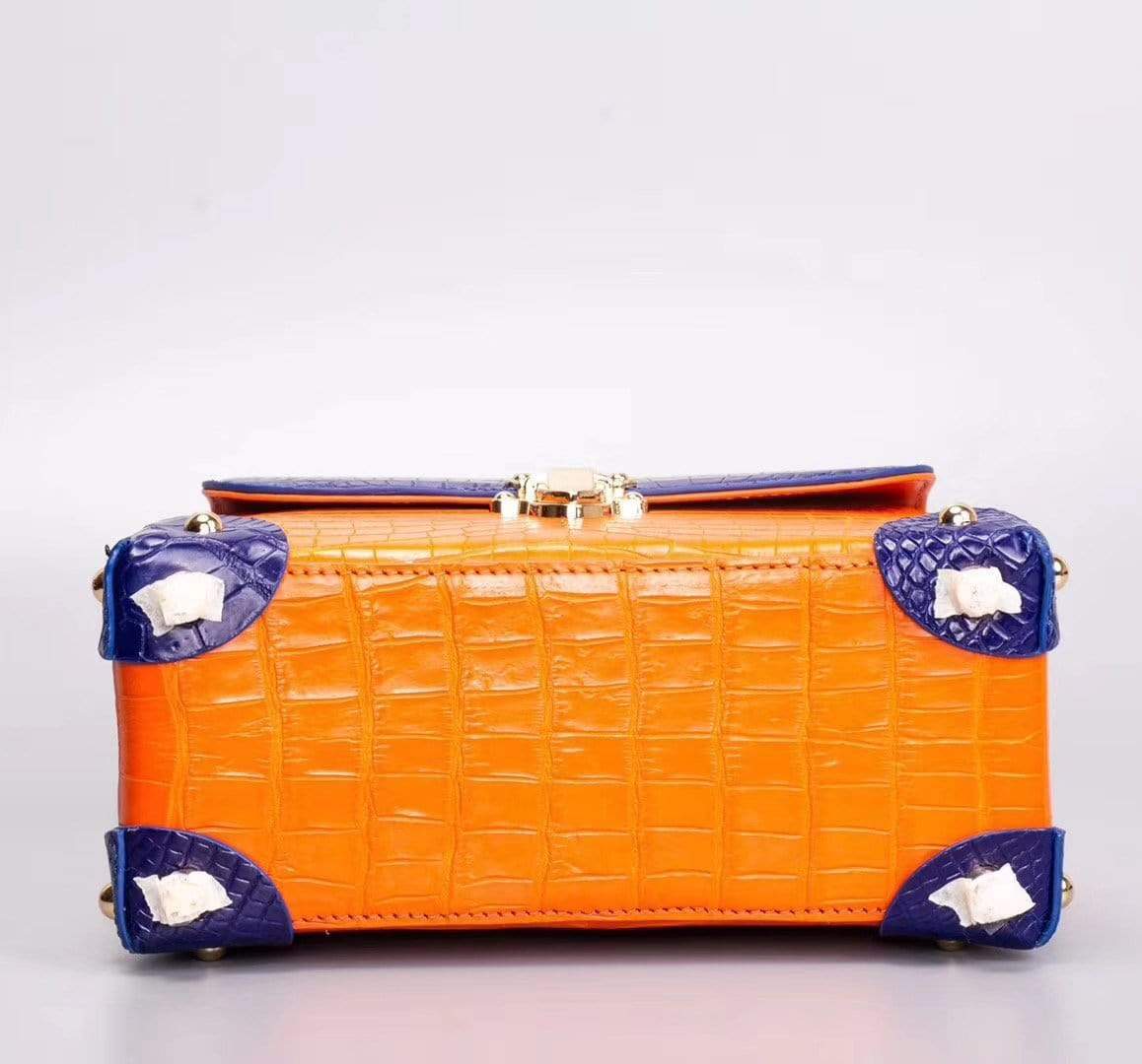 Women's Crocodile Leather Small Top Handle Bag