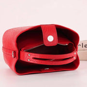 Women's Genuine Crocodile Leather Cross Body Shoulder Bag Red