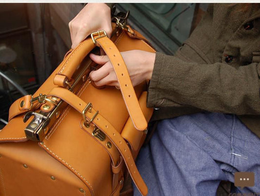 Preorder Crocodile Leather Large Top Handle Satchel Bag Pale Blue