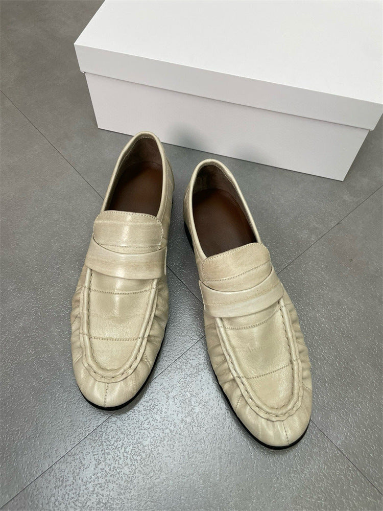 Eel Skin Loafers For Women