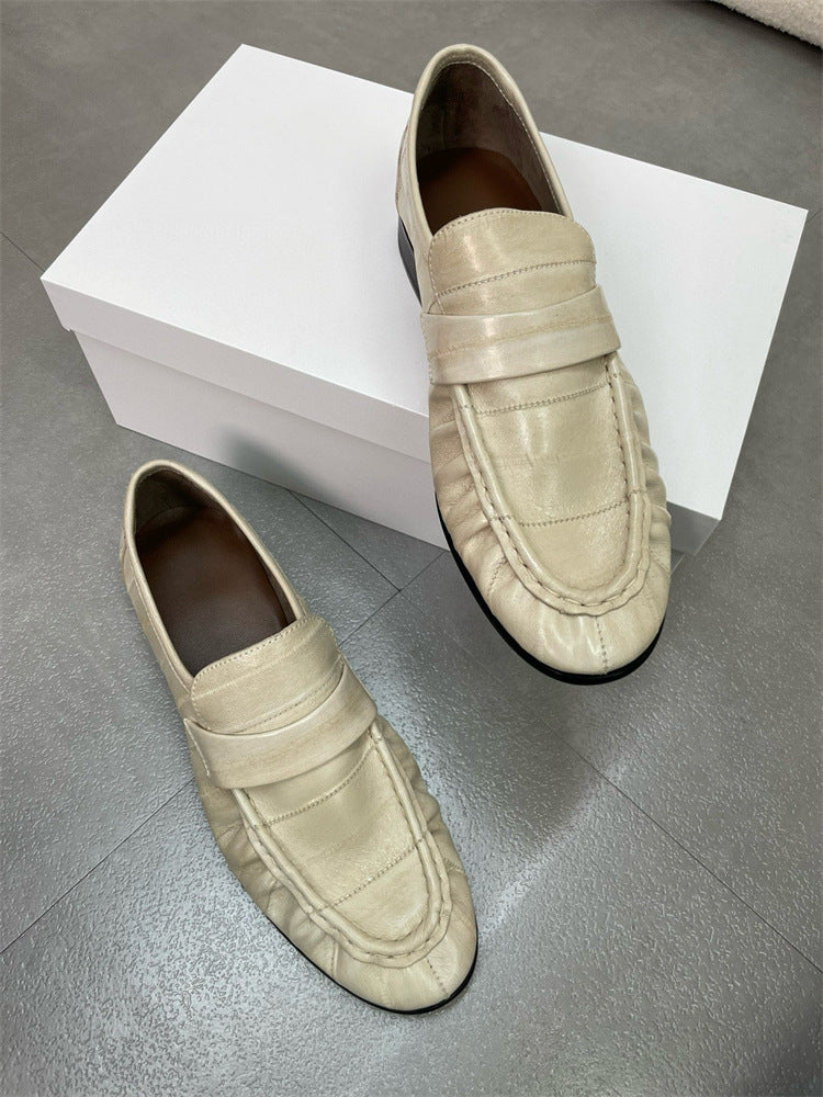 Eel Skin Loafers For Women