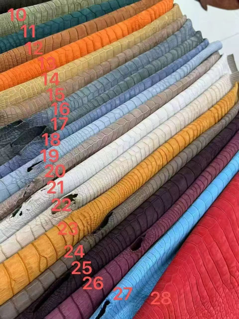 Preorder Nubuck Crocodile Leather Loafer Shoes Wine Red/Orange/Dark Grey