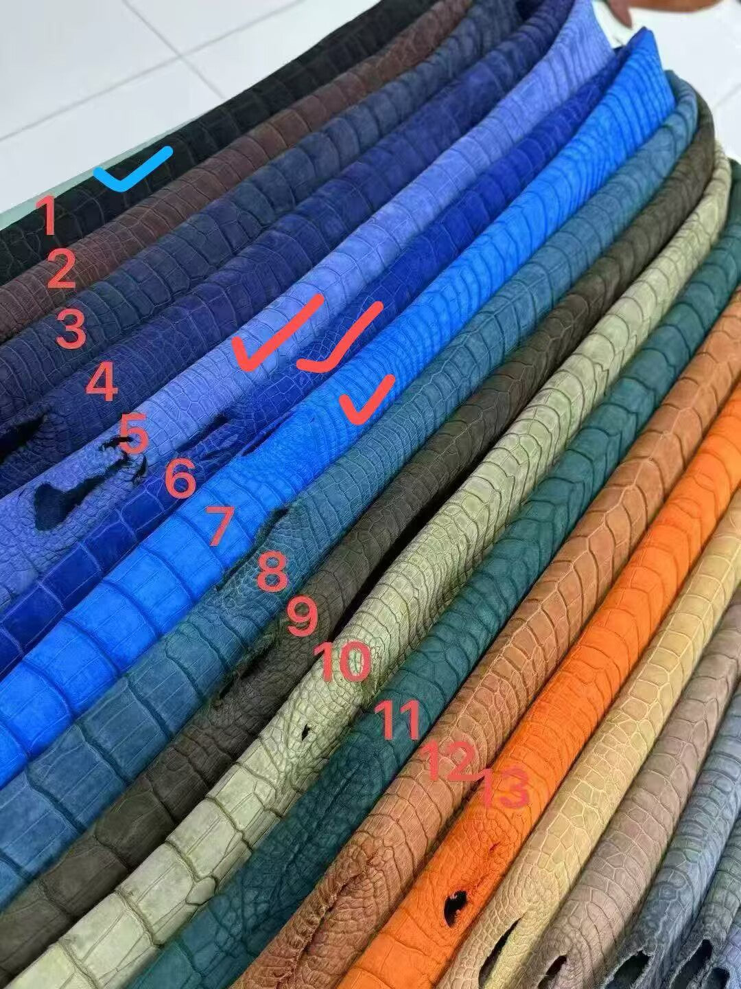 Preorder Nubuck Crocodile Leather Loafer Shoes Wine Red/Orange/Dark Grey