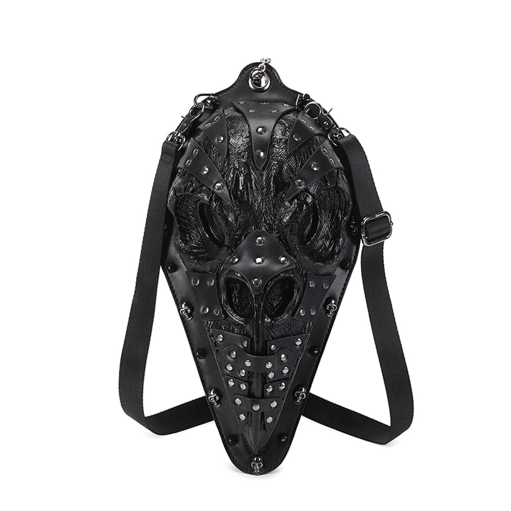 3D Backpack, Fashion 3D Studded Fashion Bird Mouth Shoulder Cross Body Bag, Chain Handle Bag