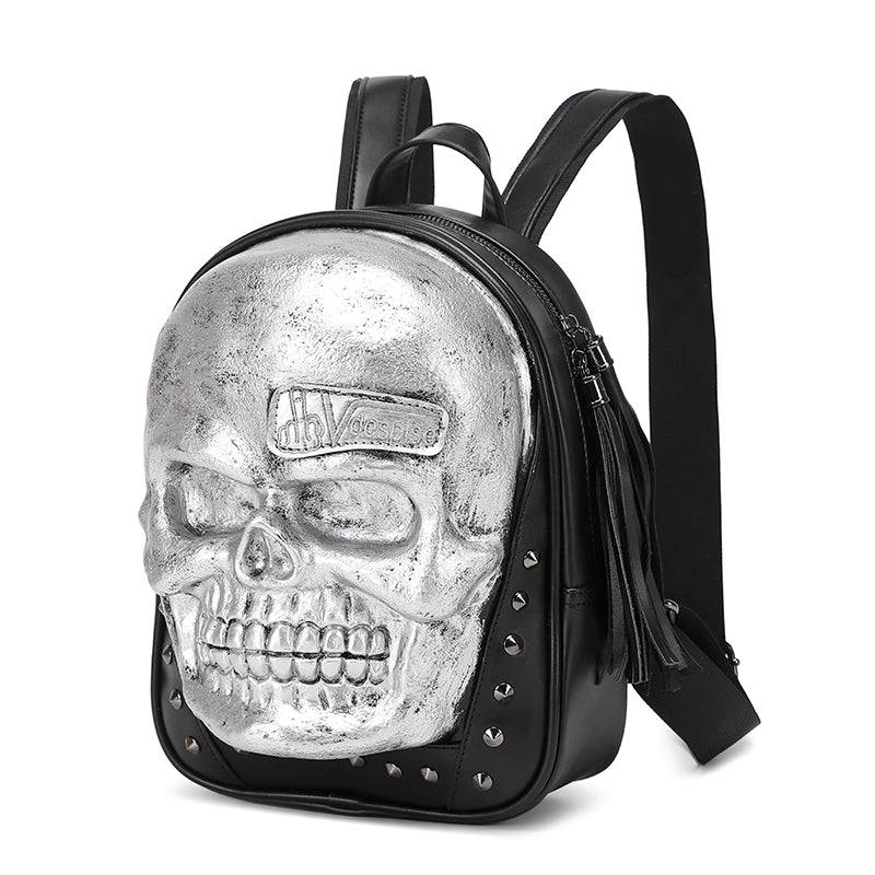 Unisexs 3D Skull Backpack ,Leisure  Backpack ,Halloween Skull Backpack Small